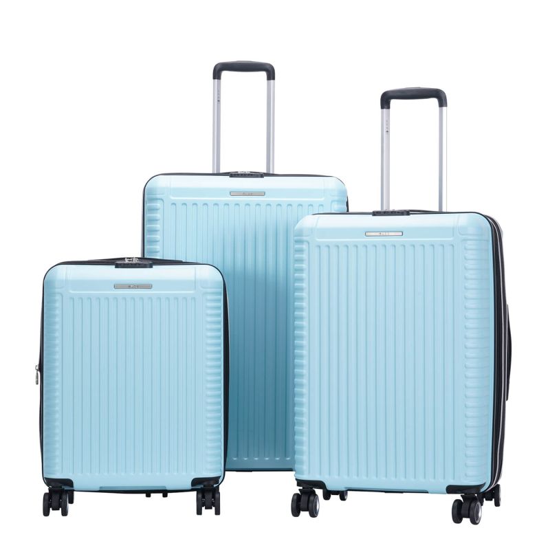 Lot de 3 valises rigides 329 Extensibles 55, 66 et 76 cm Bleu ciel