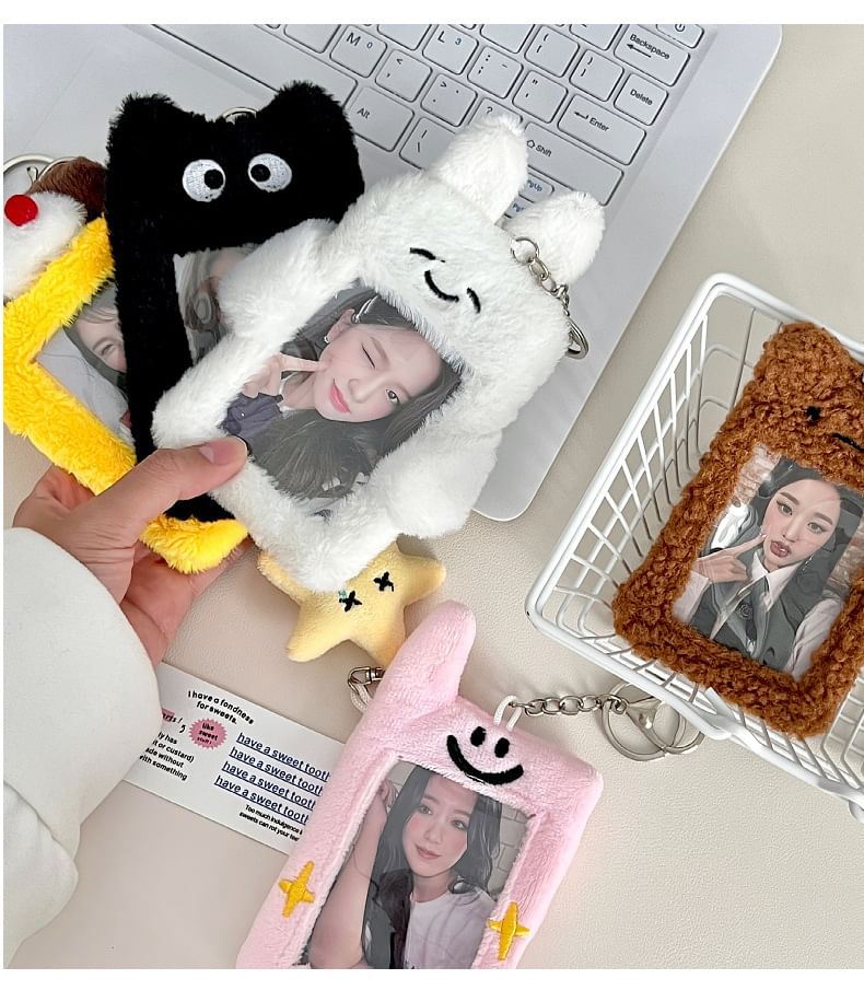 Kumi Fanchant - Cartoon Chenille Kaarthouder Tas Charm