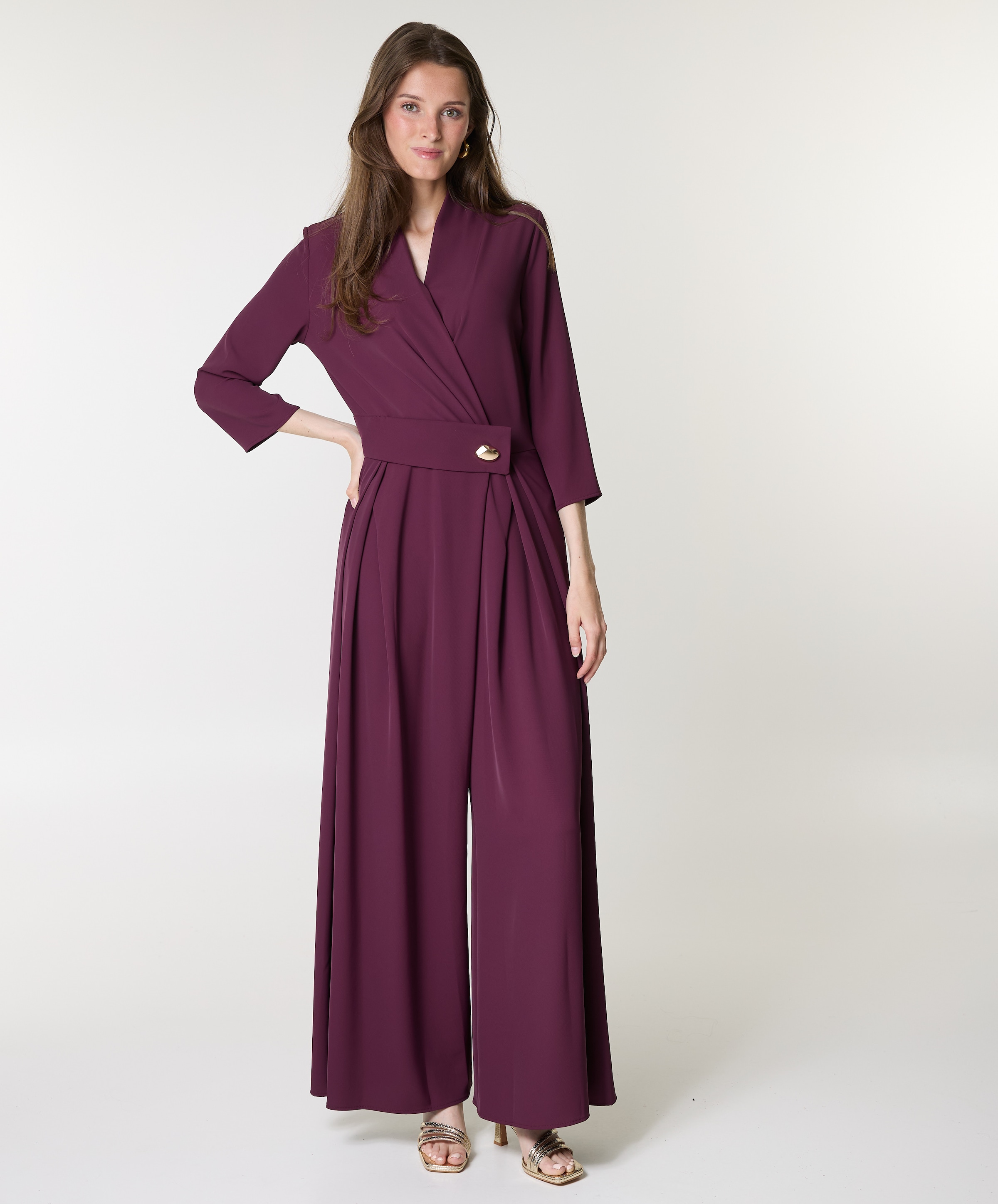 Rinascimento BACI WALLIS.F001-P - Tuta dames jumpsuit bordeaux