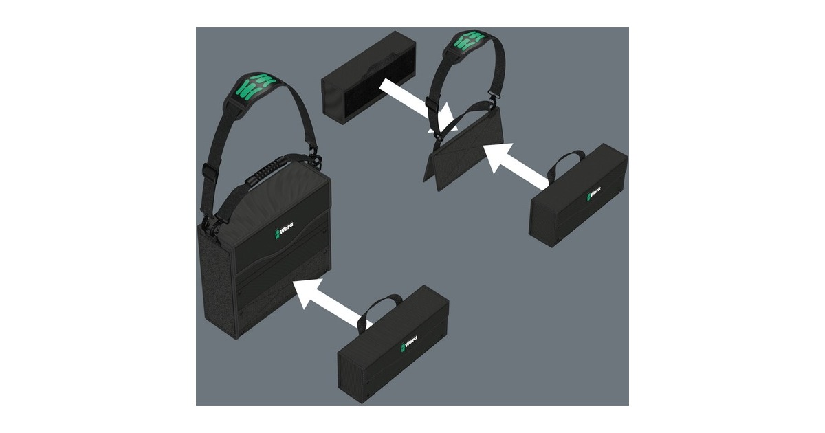 Wera2go 3 gereedschapsbox  (Zwart)