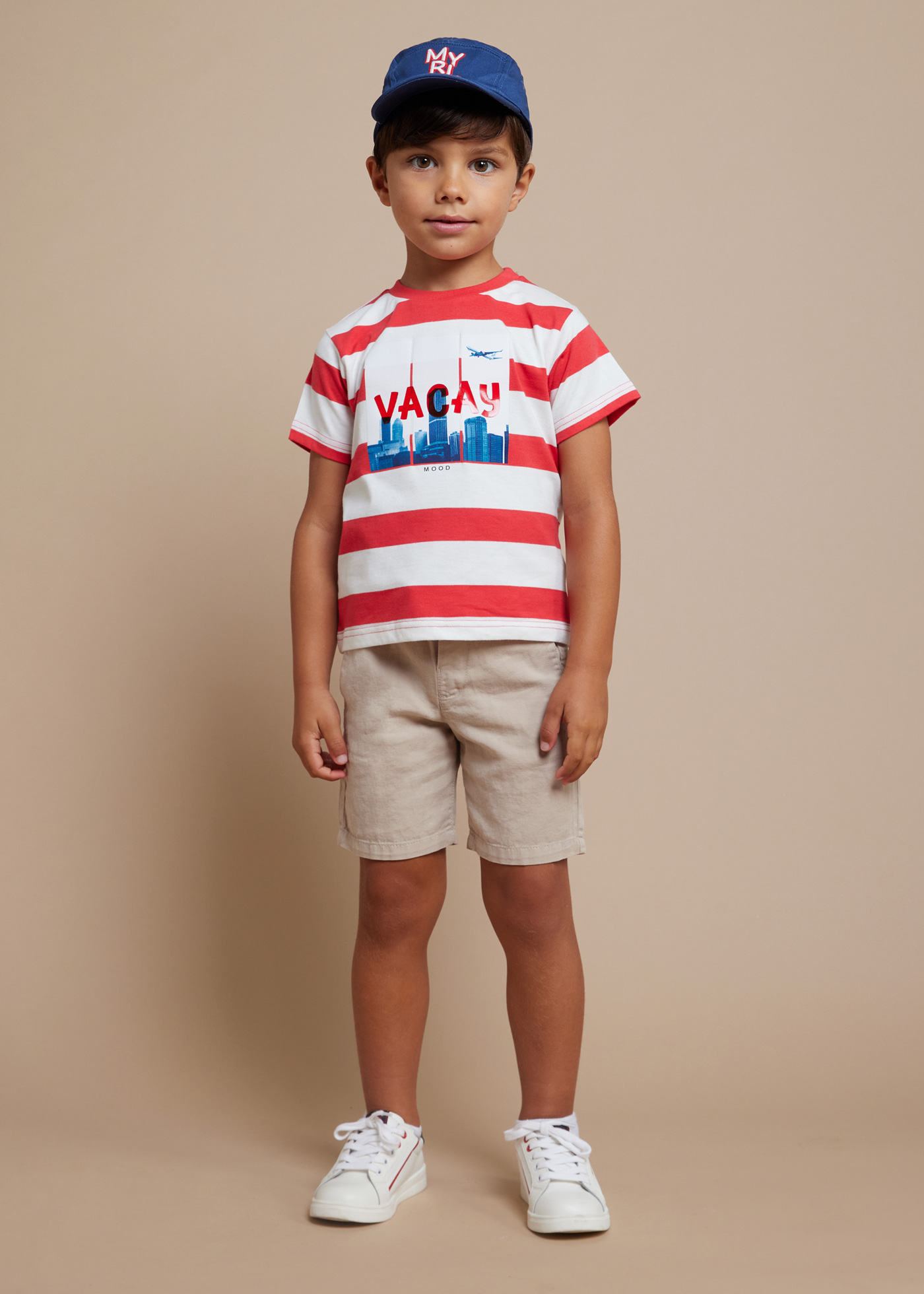 Camiseta listrada Better Cotton Riviera para meninos
