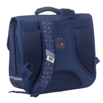 Cartable Batman 38 cm - 2 compartiments - bleu marine - Kid'Abord