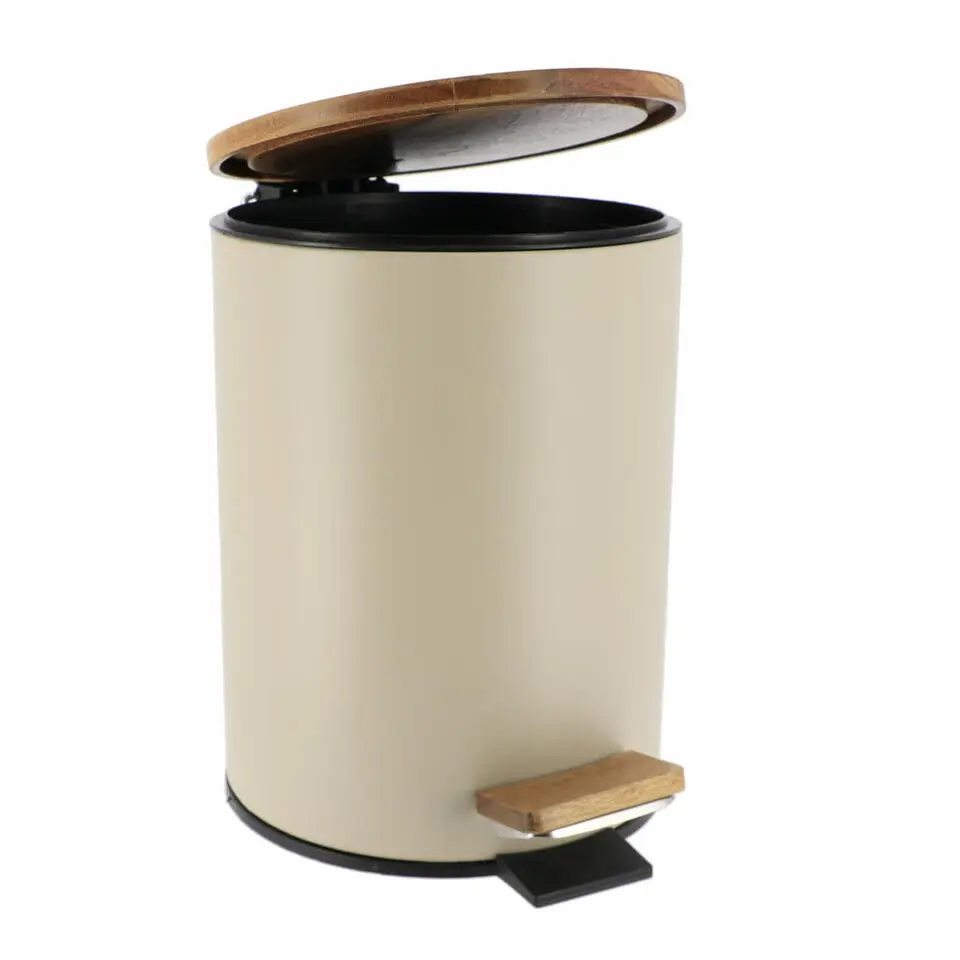Tendance Badkamer prullenbak Bamboo vibe - soft close - 3 ltr