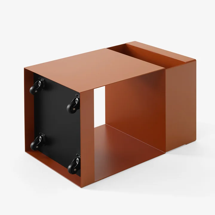 &Tradition - Rotate Beistelltisch SC73, 59 x 35 cm, Stahl, steingrau