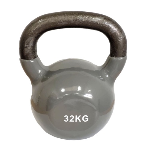 Kettlebell de vinil para fitness Deluxe 32 kg