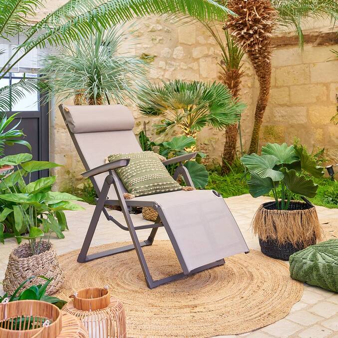 Fauteuil de jardin DECIMA Noisette / Praline