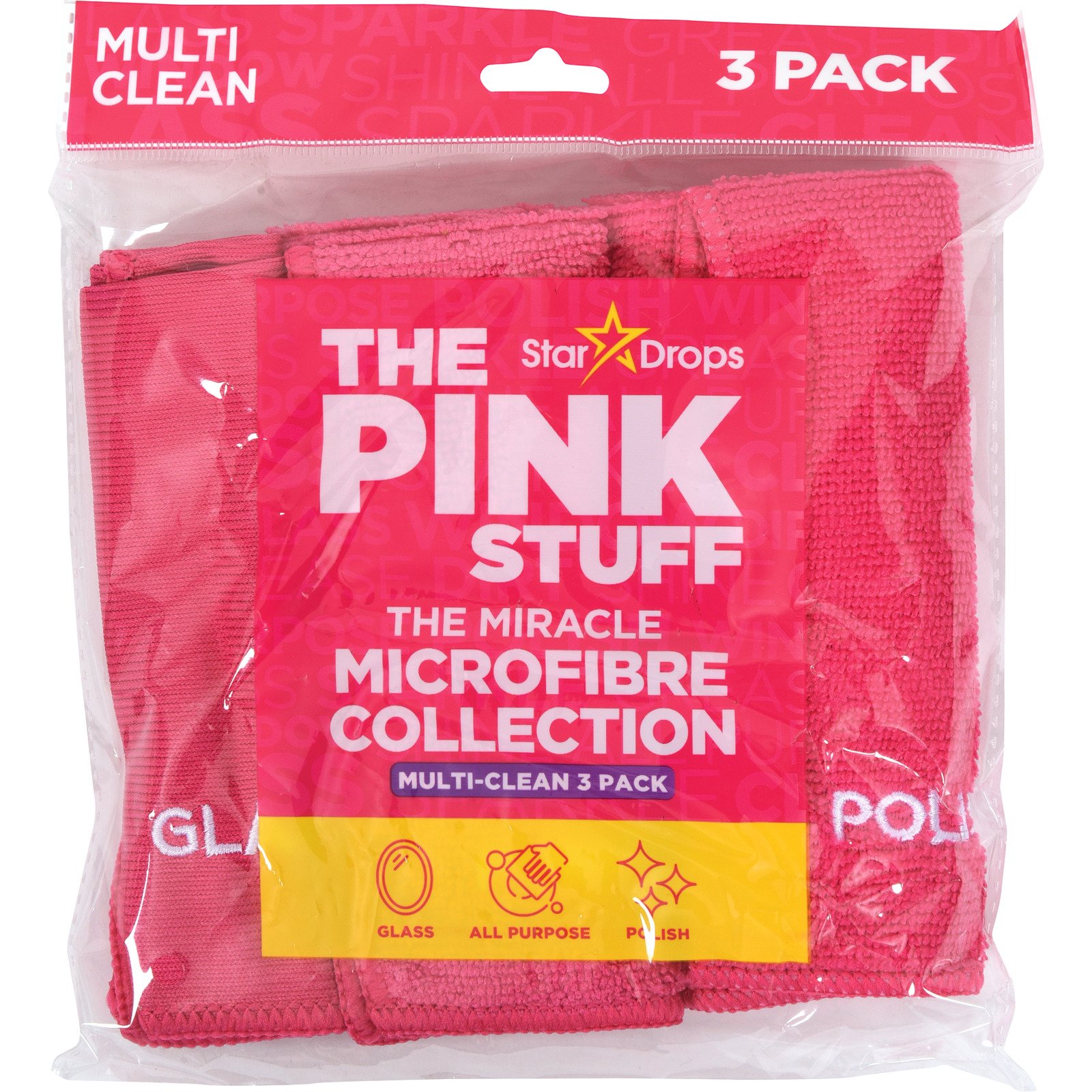 Pink Stuff Mikrofaserpad, 3 Stück