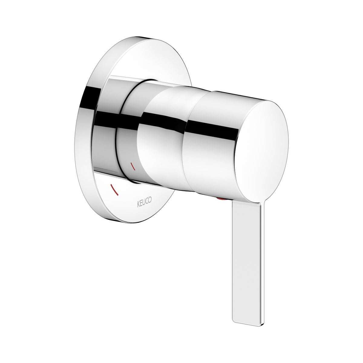 Keuco IXMO inbouwdouchesysteem, met ééngreepsmengkraan, hand- en hoofddouche, rond, verchroomd