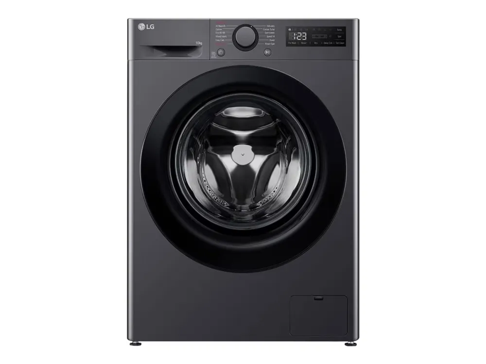 LG Serie R5 F4WR510SBM - Vaskemaskine - bredde: 60 cm - dybde: 62 cm - højde: 85 cm - frontbetjening - 10 kg - 1400 rpm - lys sort
