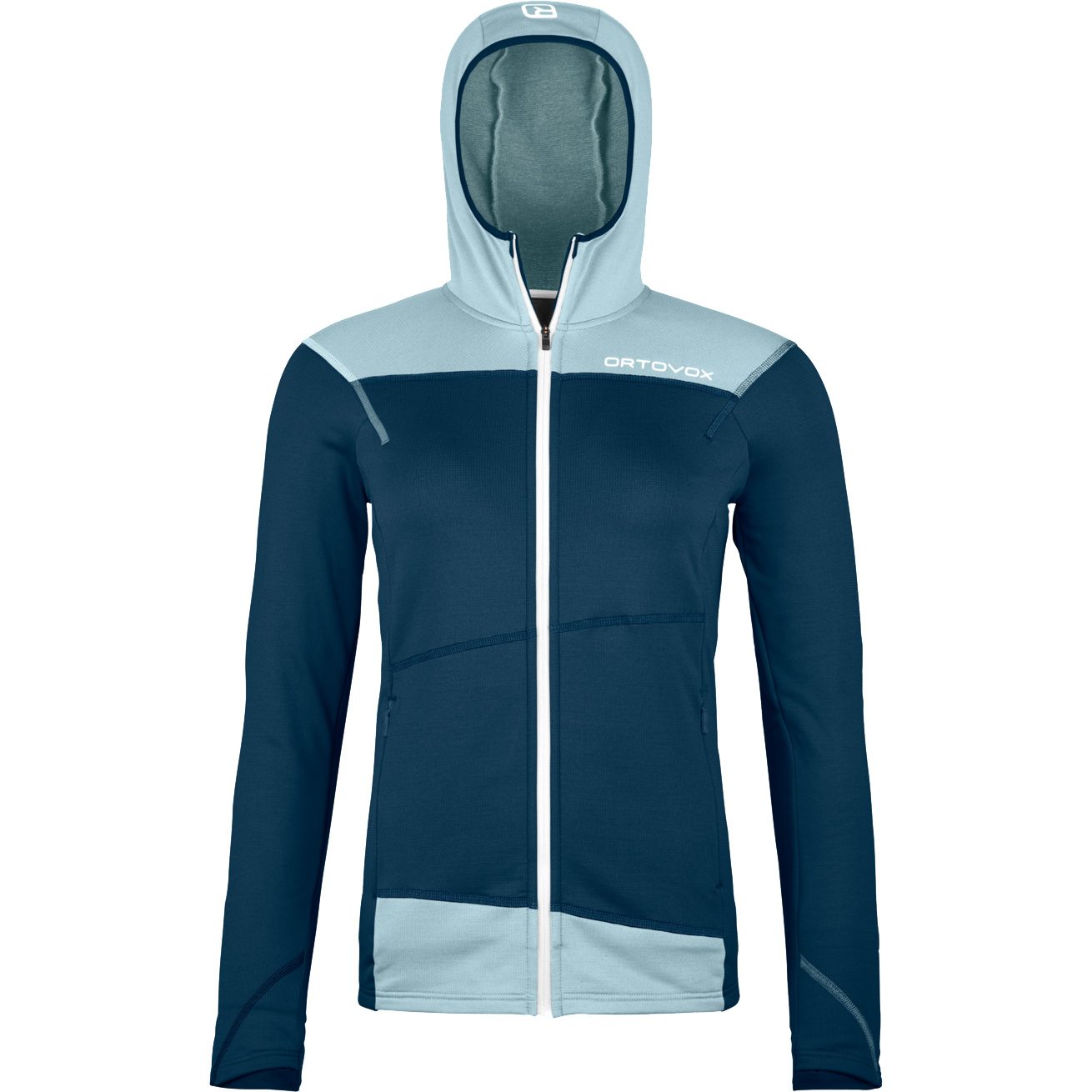 ORTOVOX Fleece Light Hoody Damen deep ocean