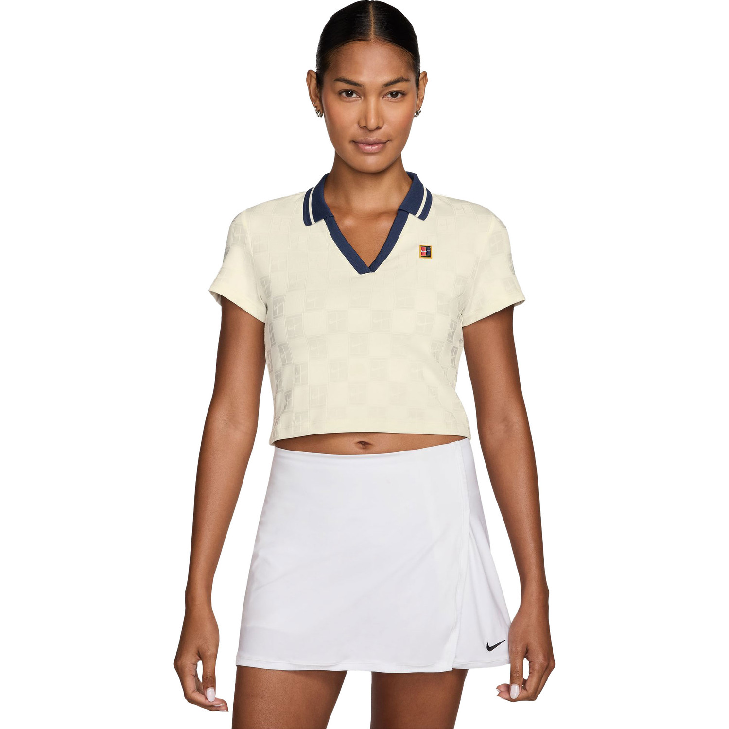 Nike Court Cropped Printed Polo