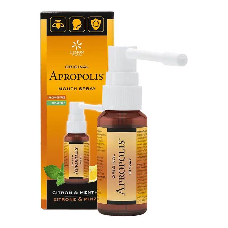 Propolis Spray Zitrone & Minze Apropolis, 30 ml