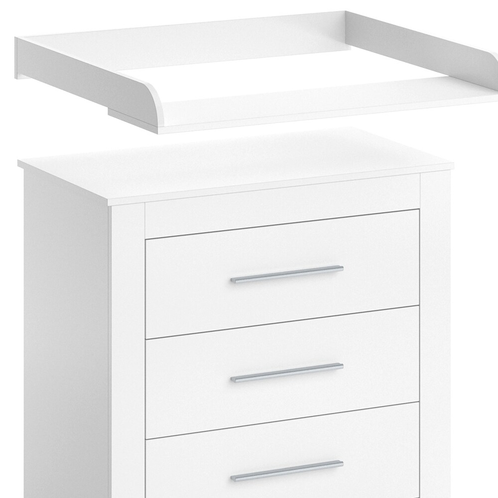 Vicco Wickeltisch MIRO Wickelkommode mit Aufsatz Wickelregal Kommode Schubladen