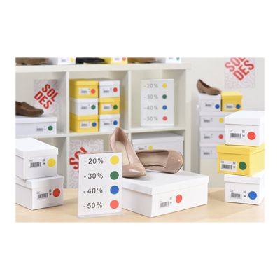 Avery - 168 Pastilles adhésives - jaune - diamètre 15 mm