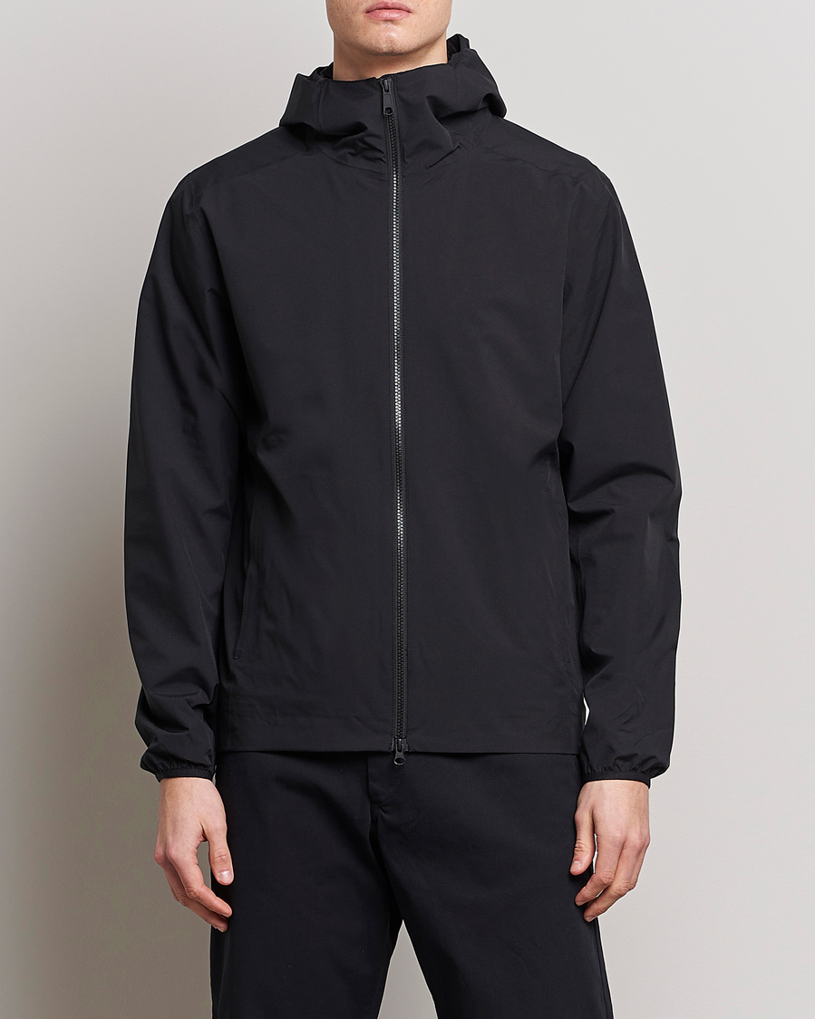 Scandinavian Edition Hood Waterproof Jacket Onyx