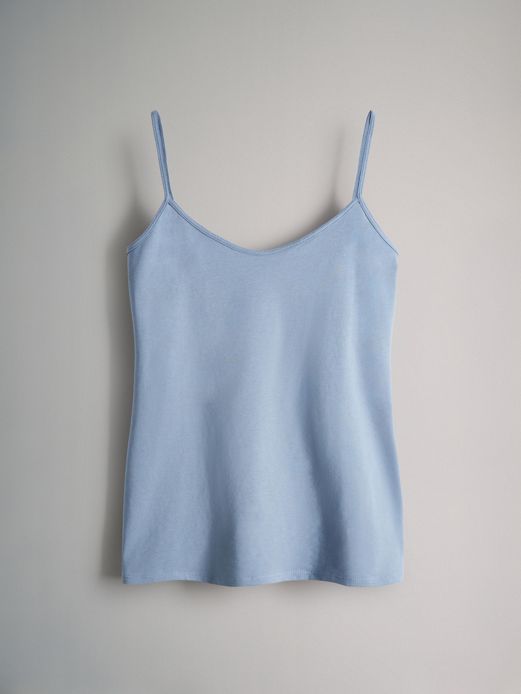 Zwart/grijs/middenblauw/blauw/grijs gemêleerd/lichtgrijs/wit - The Set 7 pakken dunne bandvest Tops