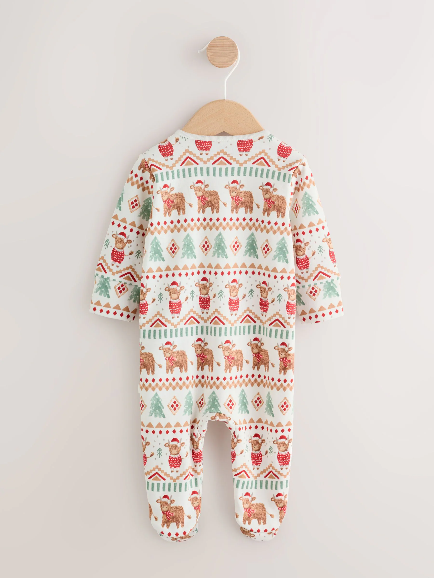 Ecru - Baby kerst Hamish-slaappak (0mnd -3jr)