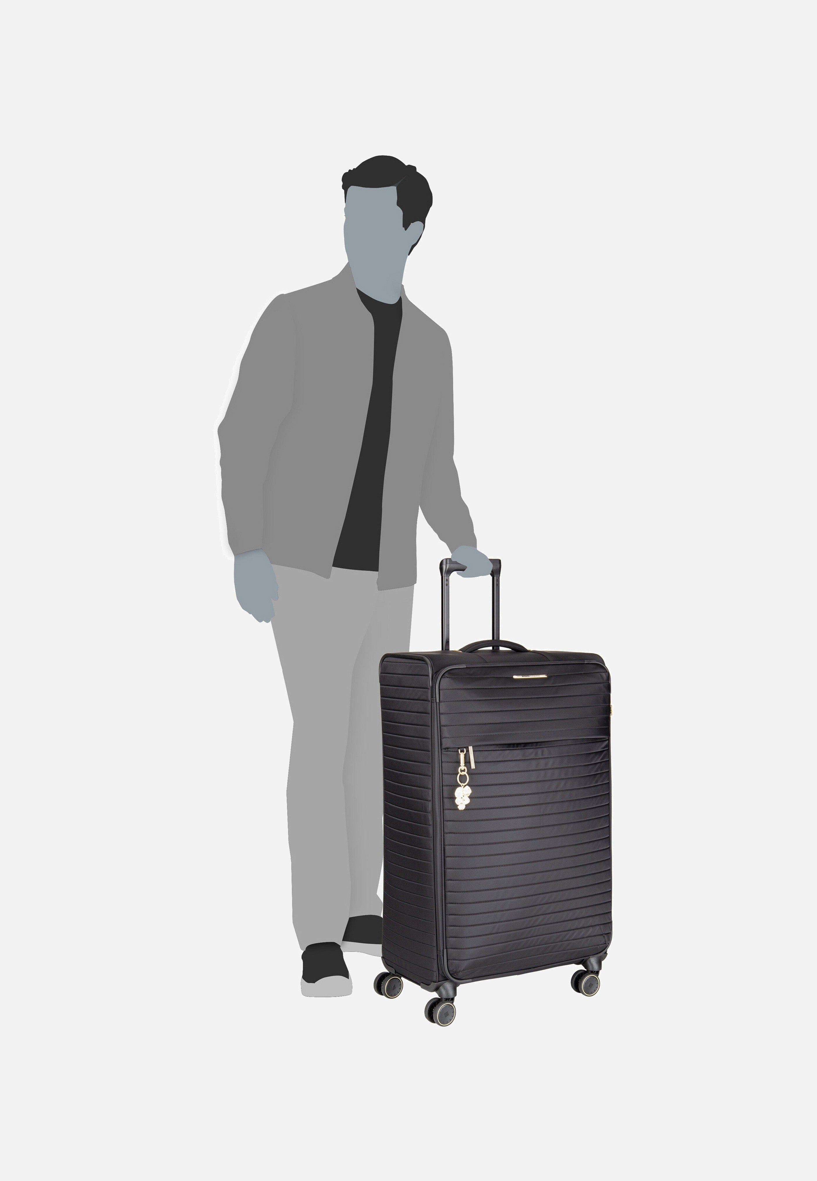 Barbara Stepp 4W Trolley L Black - Koffer