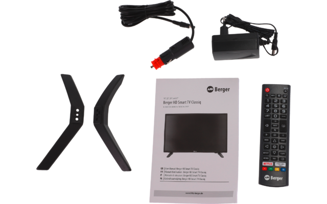 Berger Classiq Smart LED Fernseher mit Triple-Tuner und 12 / 230 V