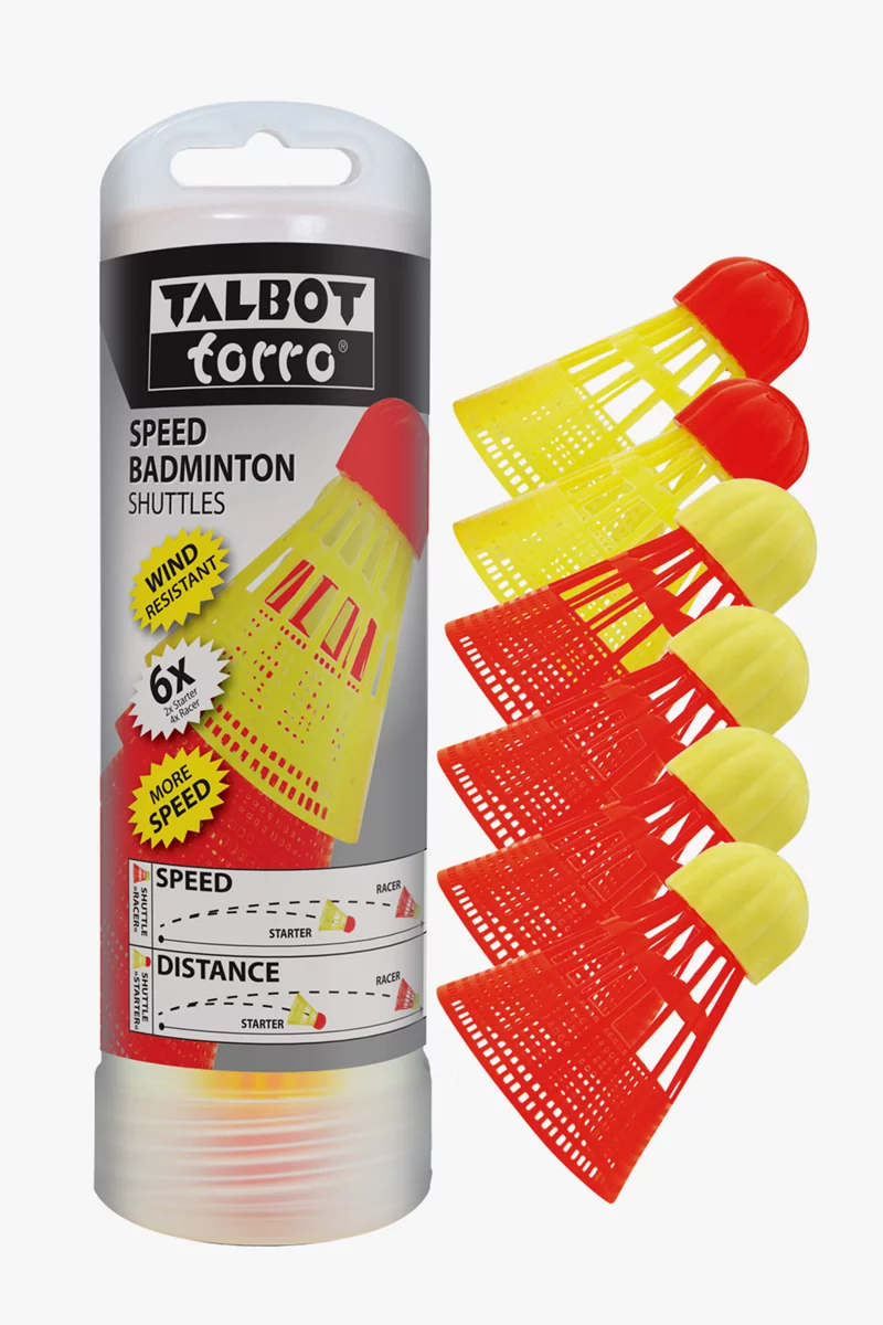 Talbot-Torro 6-Pack Speed Badminton Shuttle