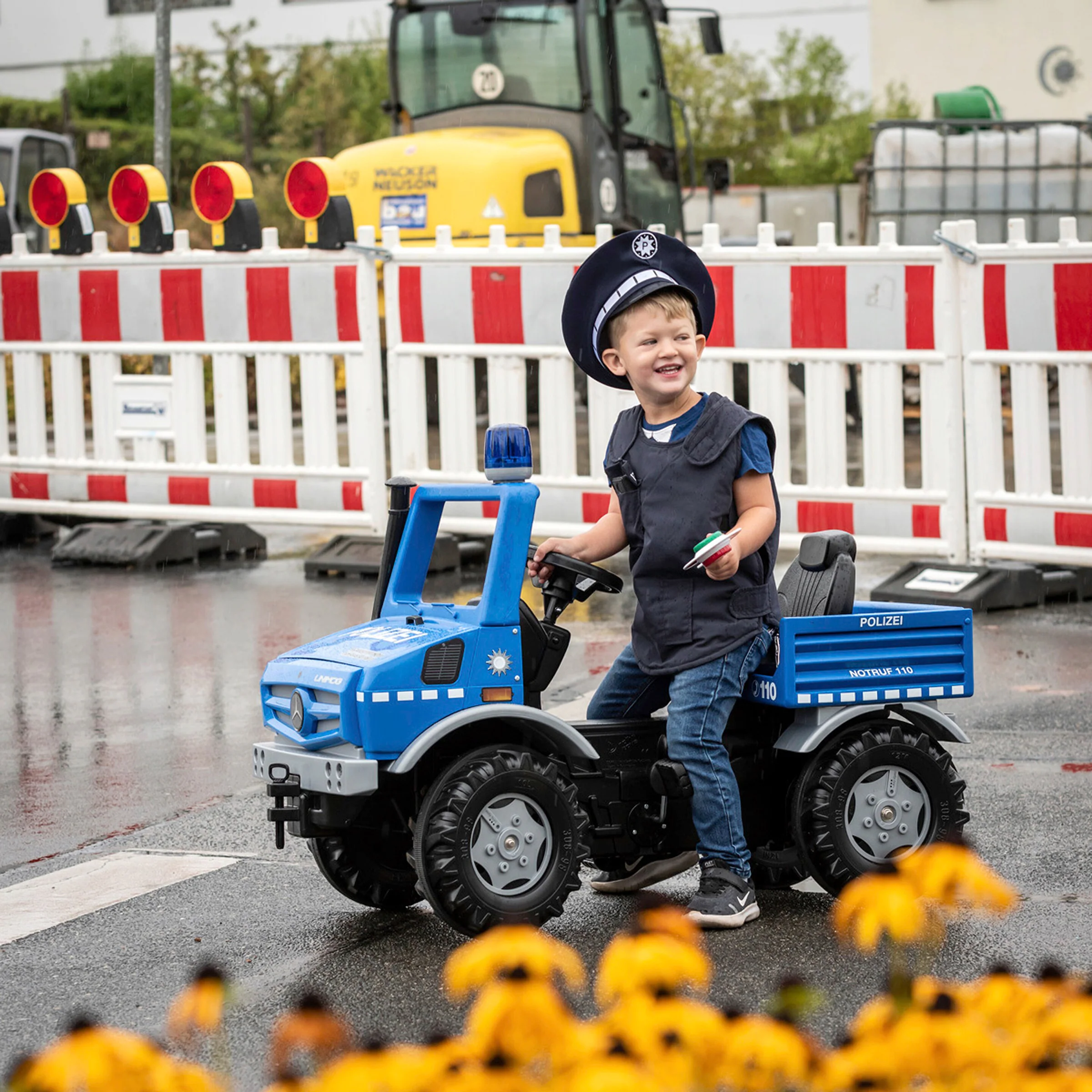 Rolly Toys® Tretfahrzeug rollyUnimog Polizei