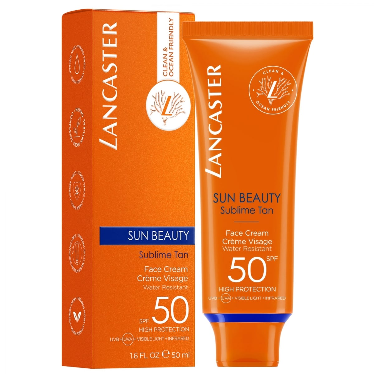 Lancaster Sun Beauty Crème Visage Confort Bronzage Lumineux SPF50