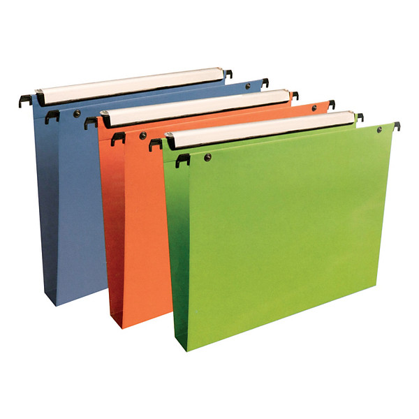 Dossiers en polypropylène fond 30 mm Esselte pour tiroirs coloris assortis, lot de 10