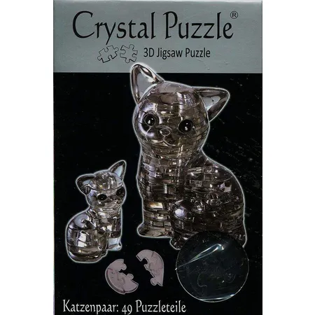 HCM Kinzel Crystal Puzzle - Katzenpaar