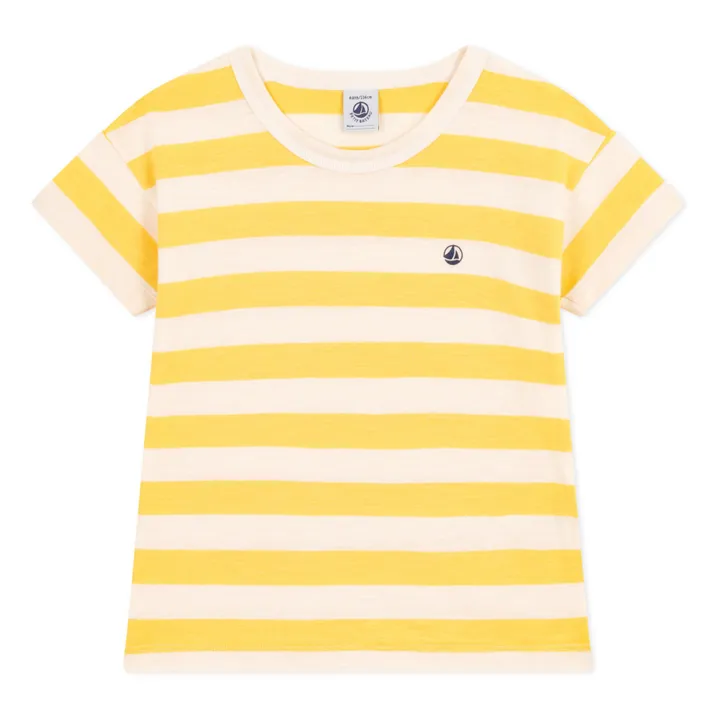 Petit Bateau T-shirt Marceau Jersey Flammé | Jaune