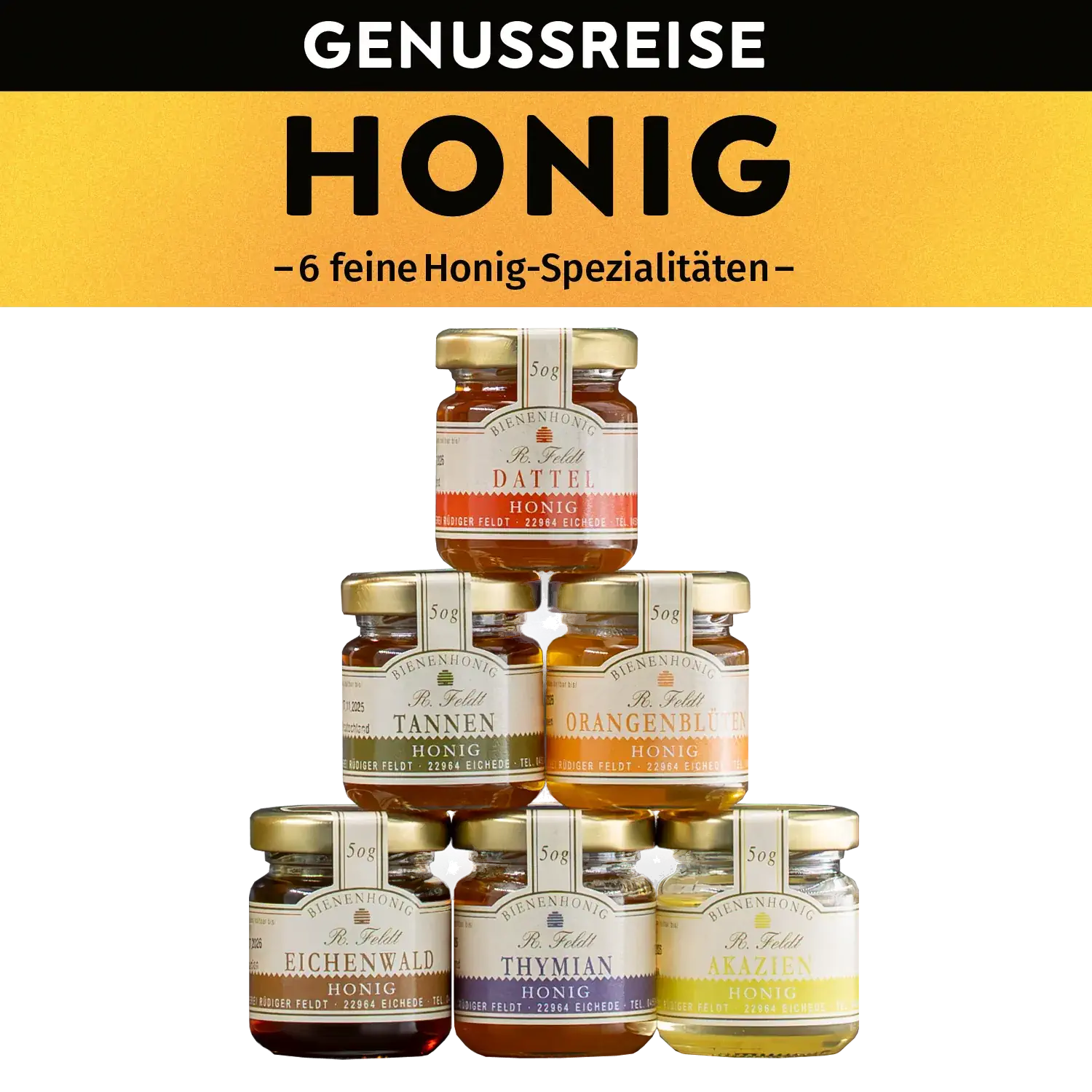Genussreise Honigspezialitäten, 6 Tlg.