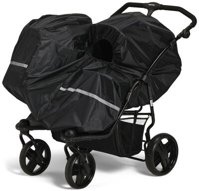 Petite Cherie Søsken Regntrekk, Black