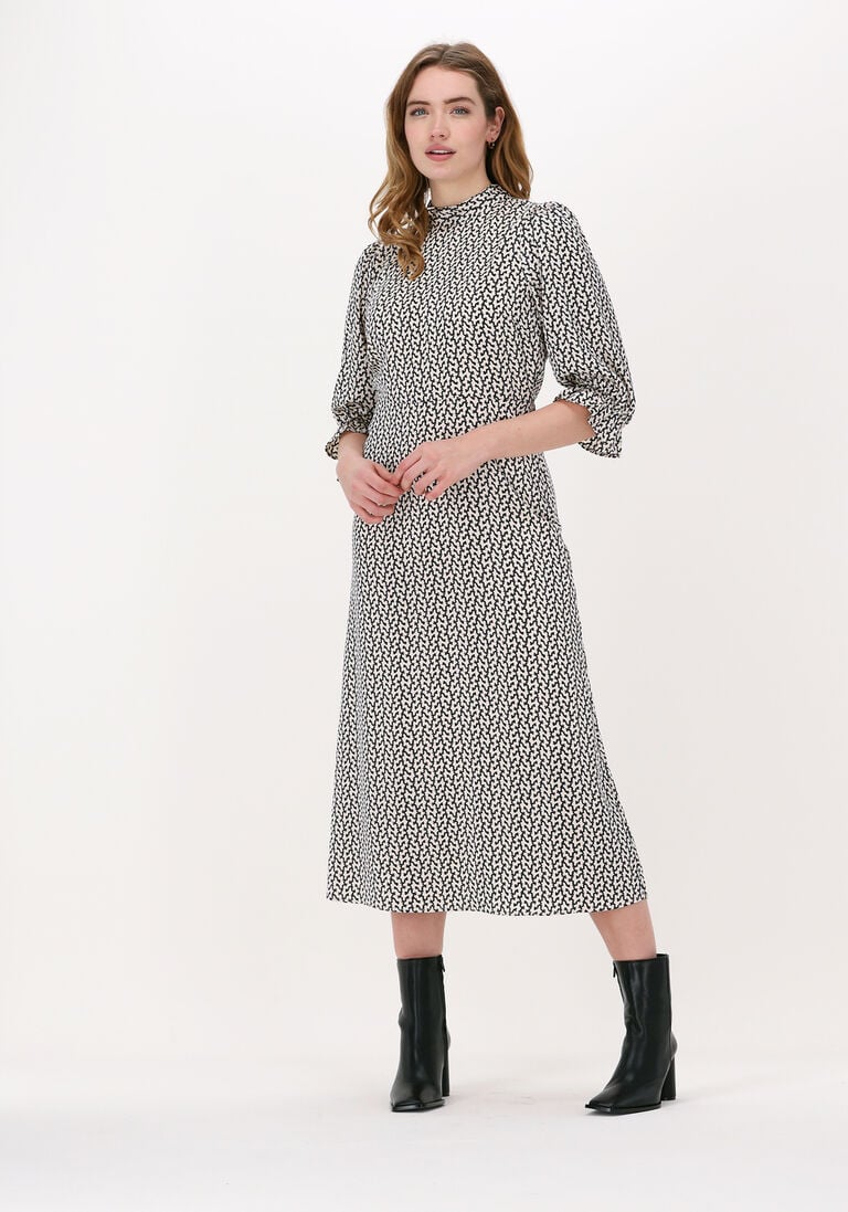 BRUUNS BAZAAR creme bruuns bazaar midi jurk acai clearence dress
