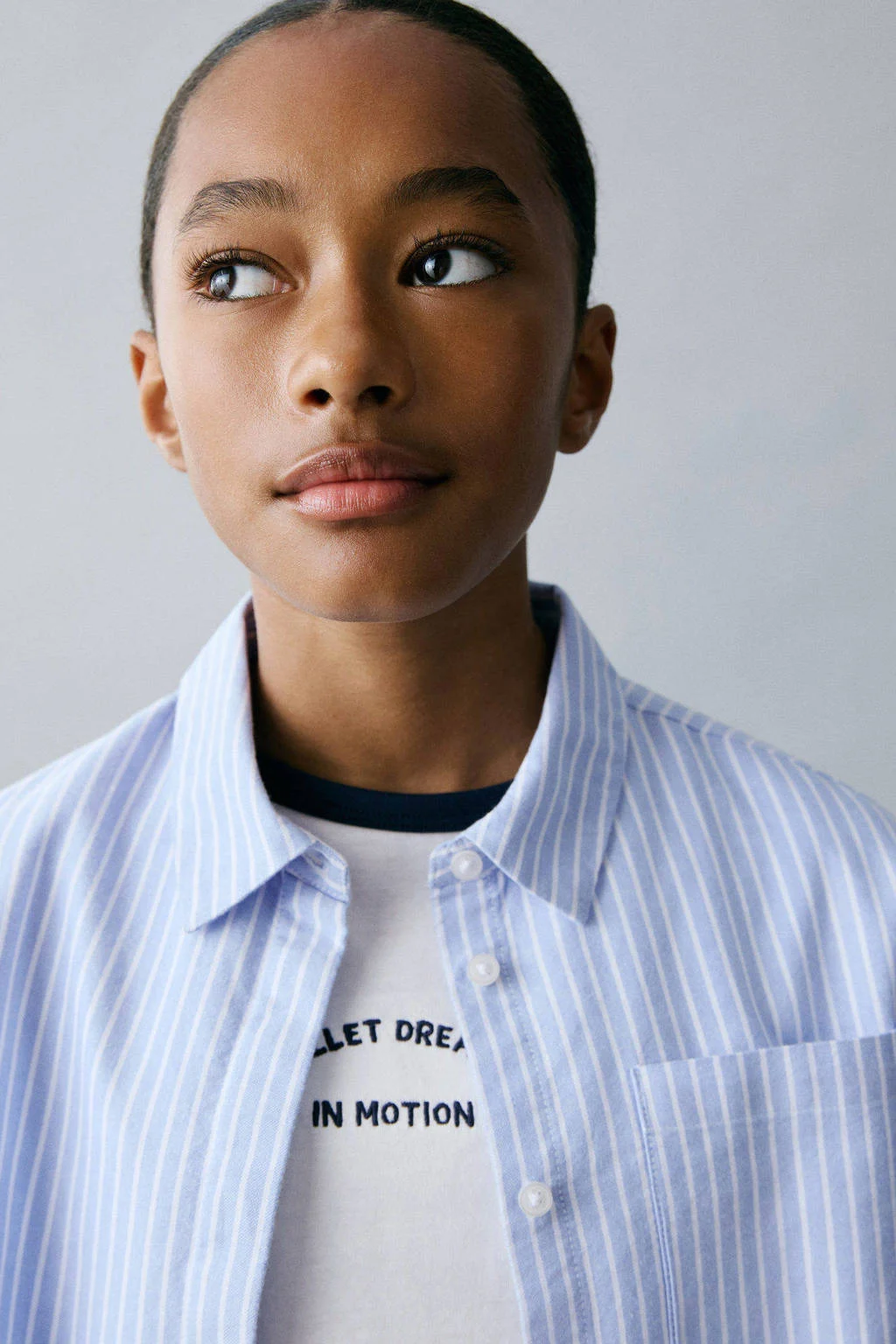 Mango Kids blouse lichtblauw