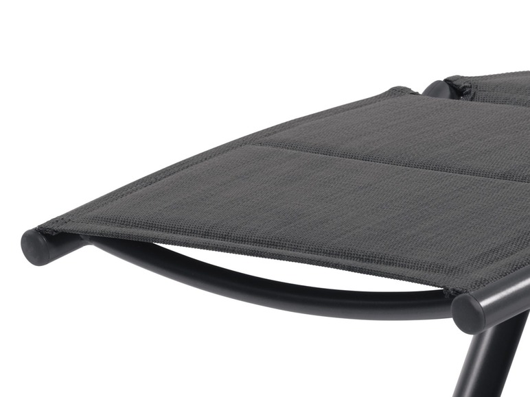 Aluminium relaxstoel antraciet
