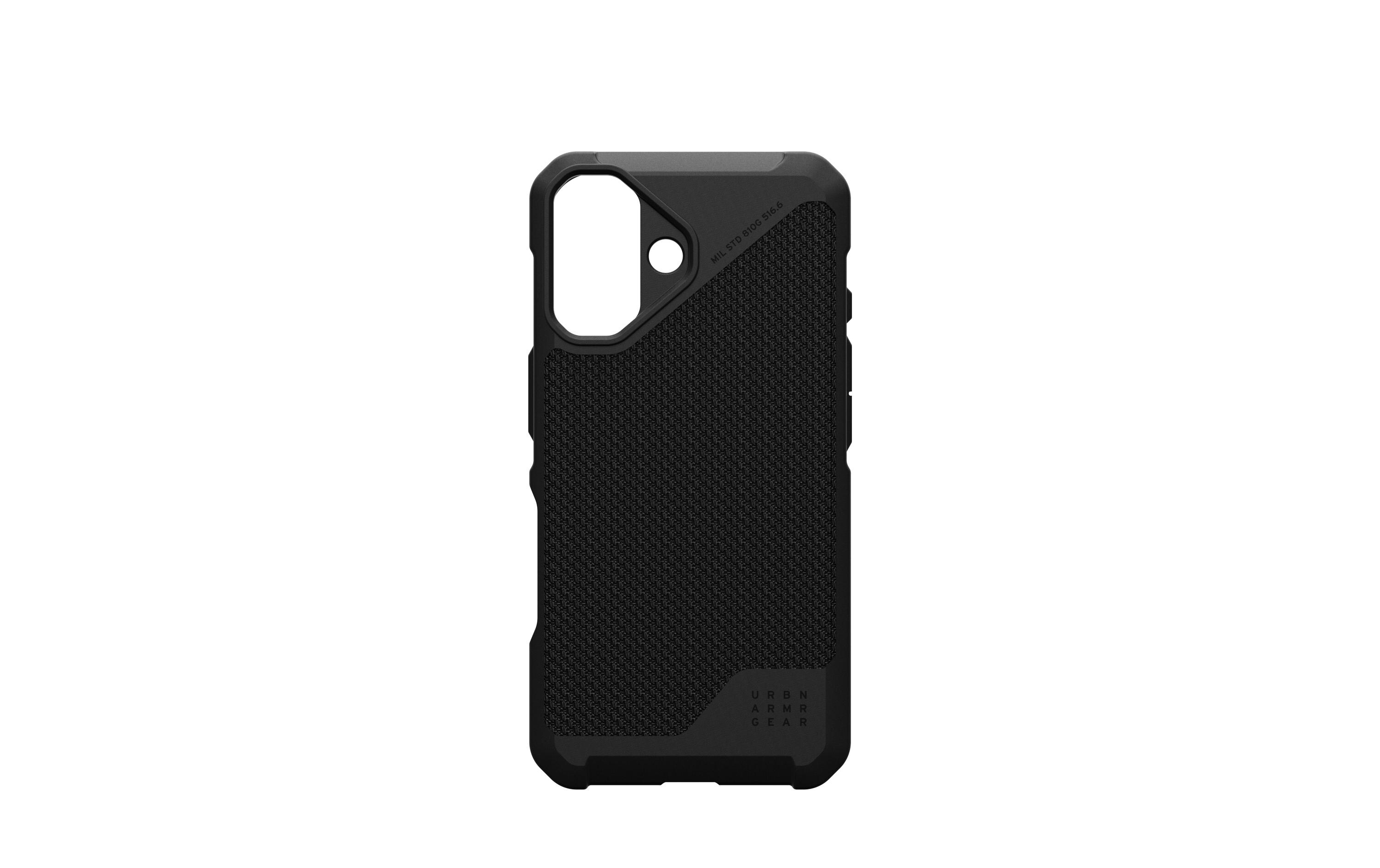 Back Cover Metropolis LT iPhone 16 Kevlar BlackSchutzhülle für das Apple iPhone 16