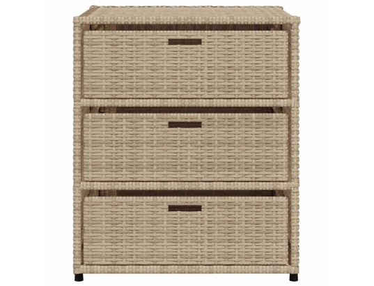 VIDAXL - Armoire de jardin Armoire de rangement de jardin beige 55x59x69 cm résine tres...