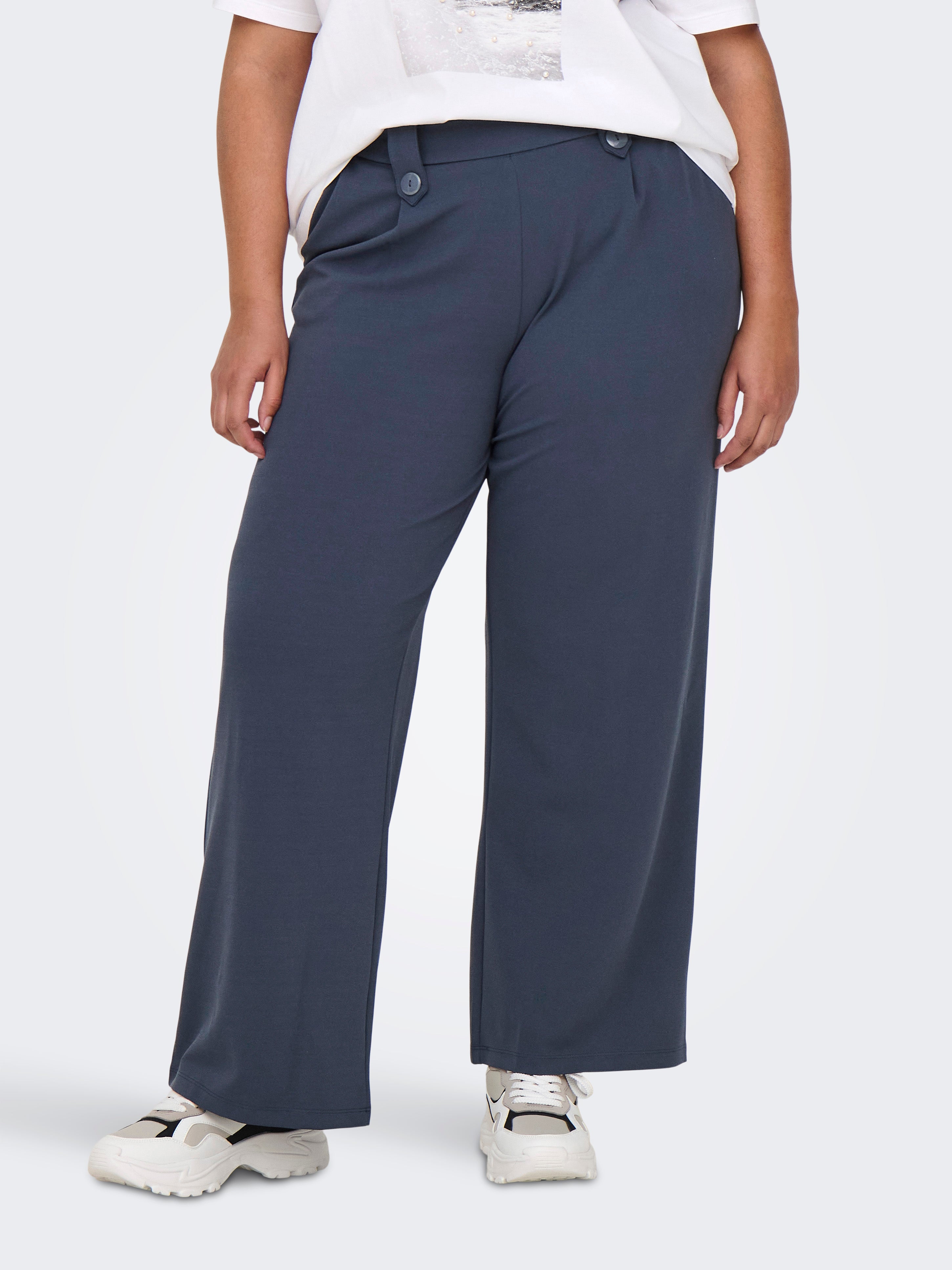 CARSANIA Normal geschnitten Hose mit weitem Beinschnitt Ombre Blue