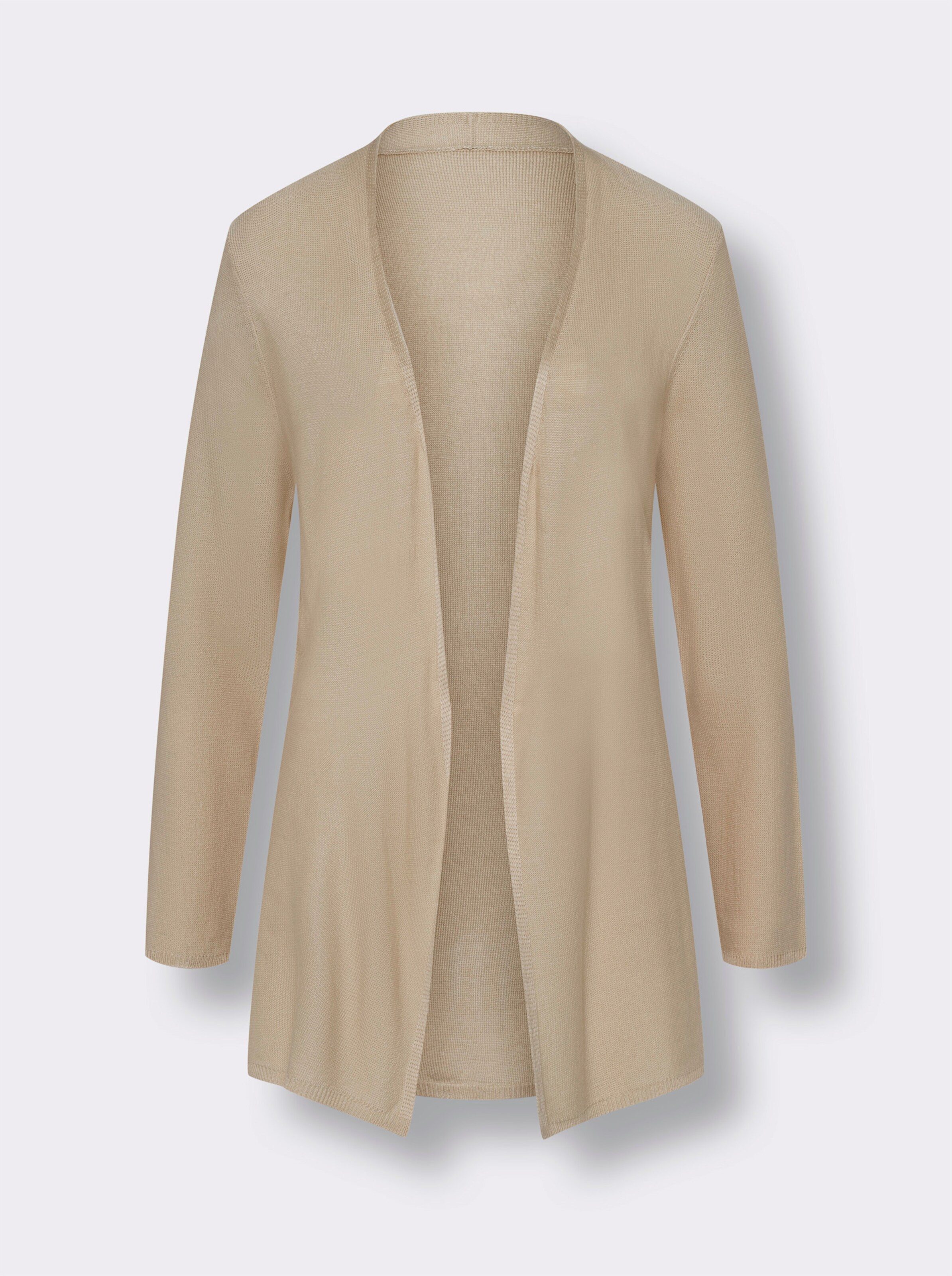 Long-Strickjacke