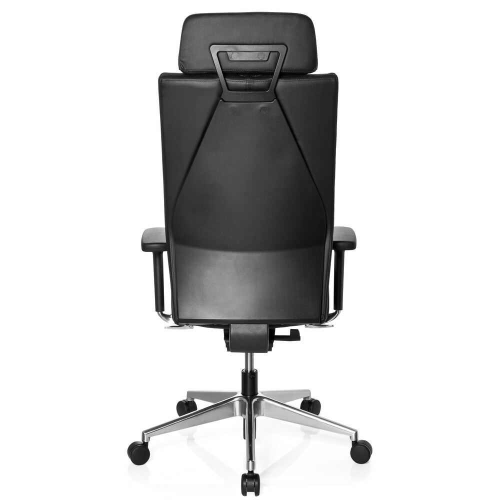 Profi Bürostuhl PRO-TEC XXL Leder mit Armlehnen (höhenverstellbar) hjh OFFICE