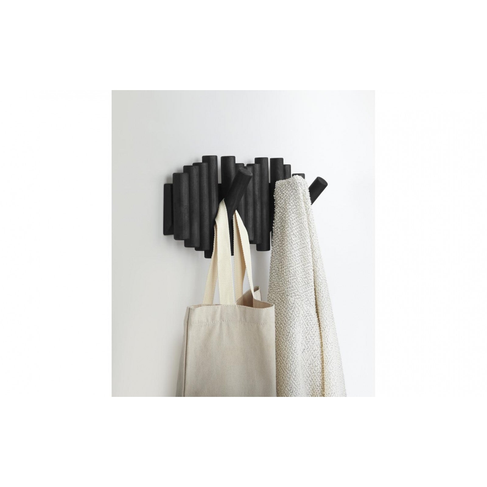 Garderobenleiste Picket 38 cm, Schwarz