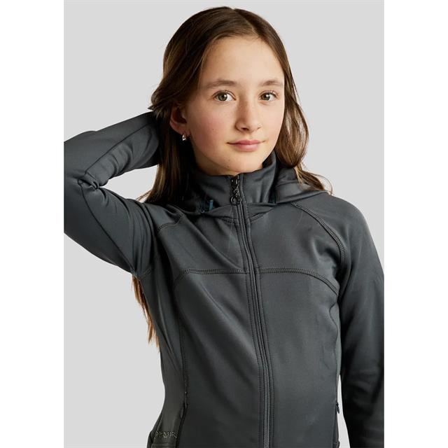 Jas Montar MOBlair Softshell Gun Metal Kids Middenblauw