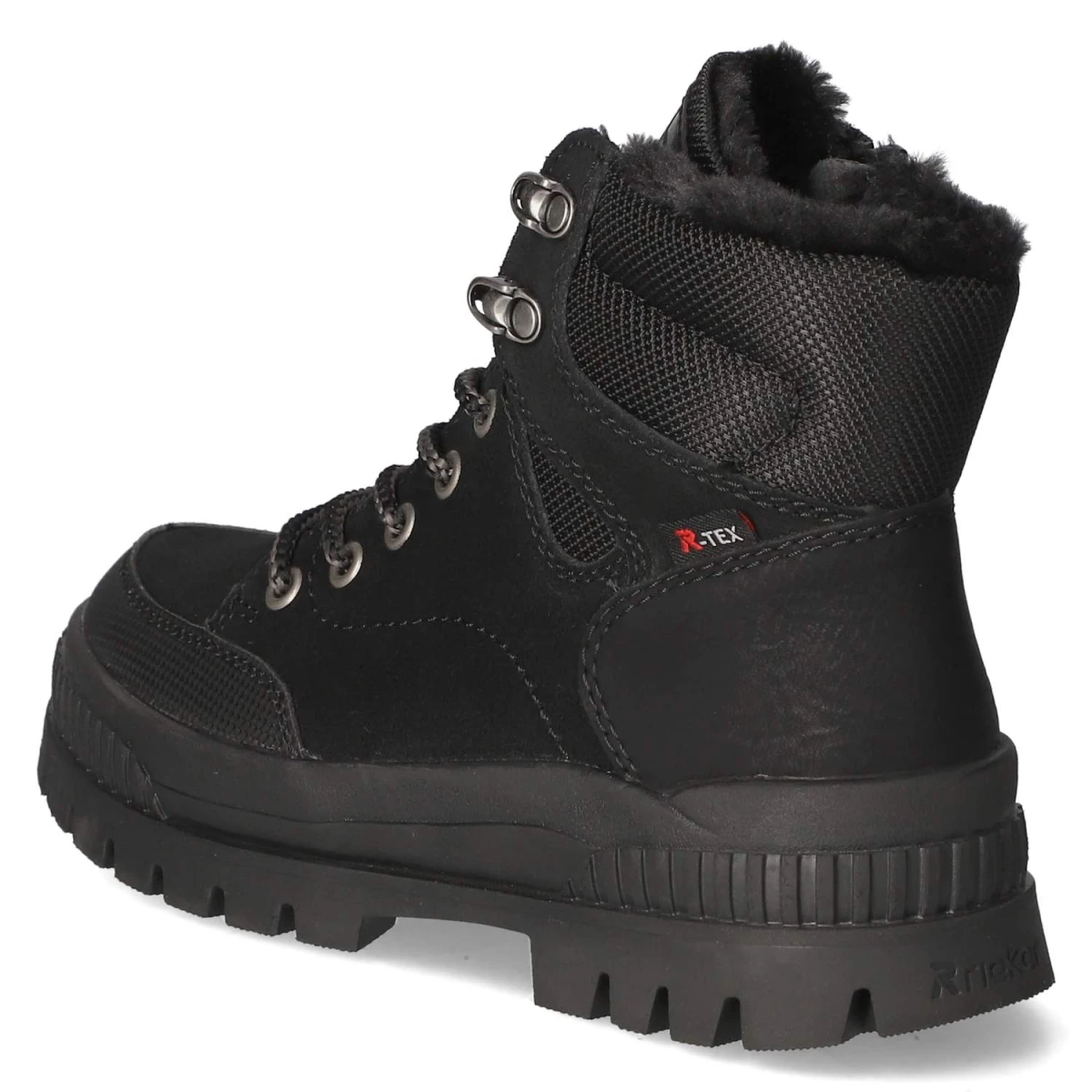 RiekerSchnürstiefeletten - black