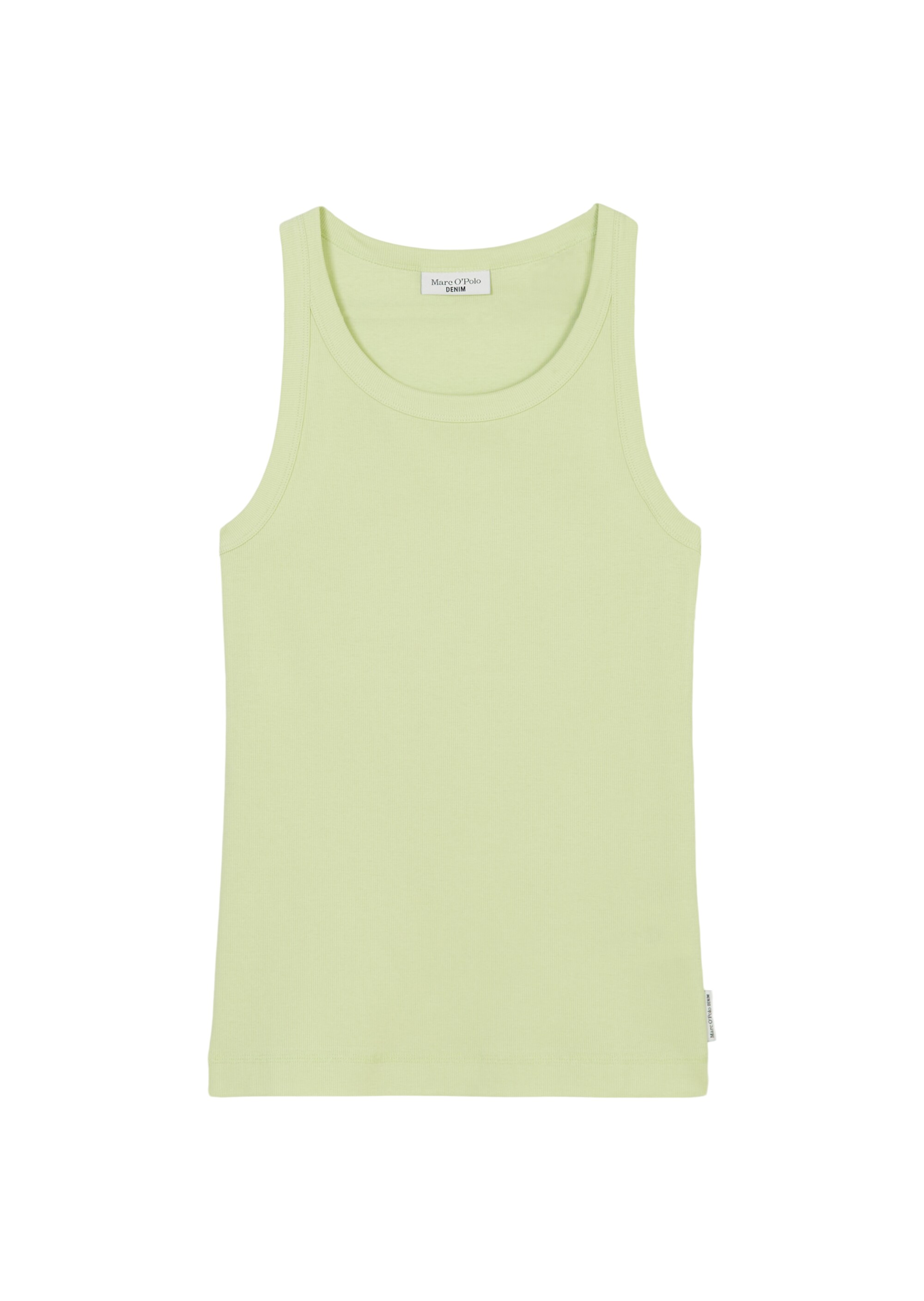 Tanktop mit feiner Rippstruktur aus elastischem Organic Cotton-Mix