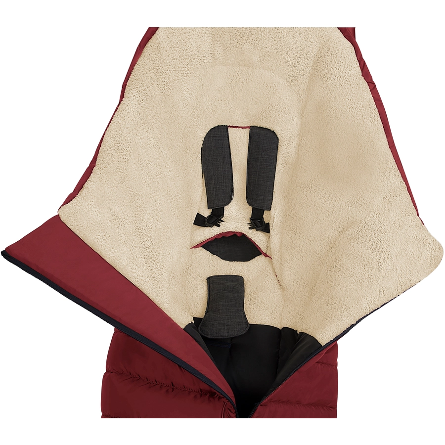 odenwälder Fußsack Oskar red velvet