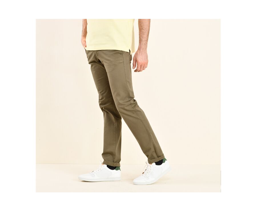 Pantalon chino homme Olive Foncé - KYRK