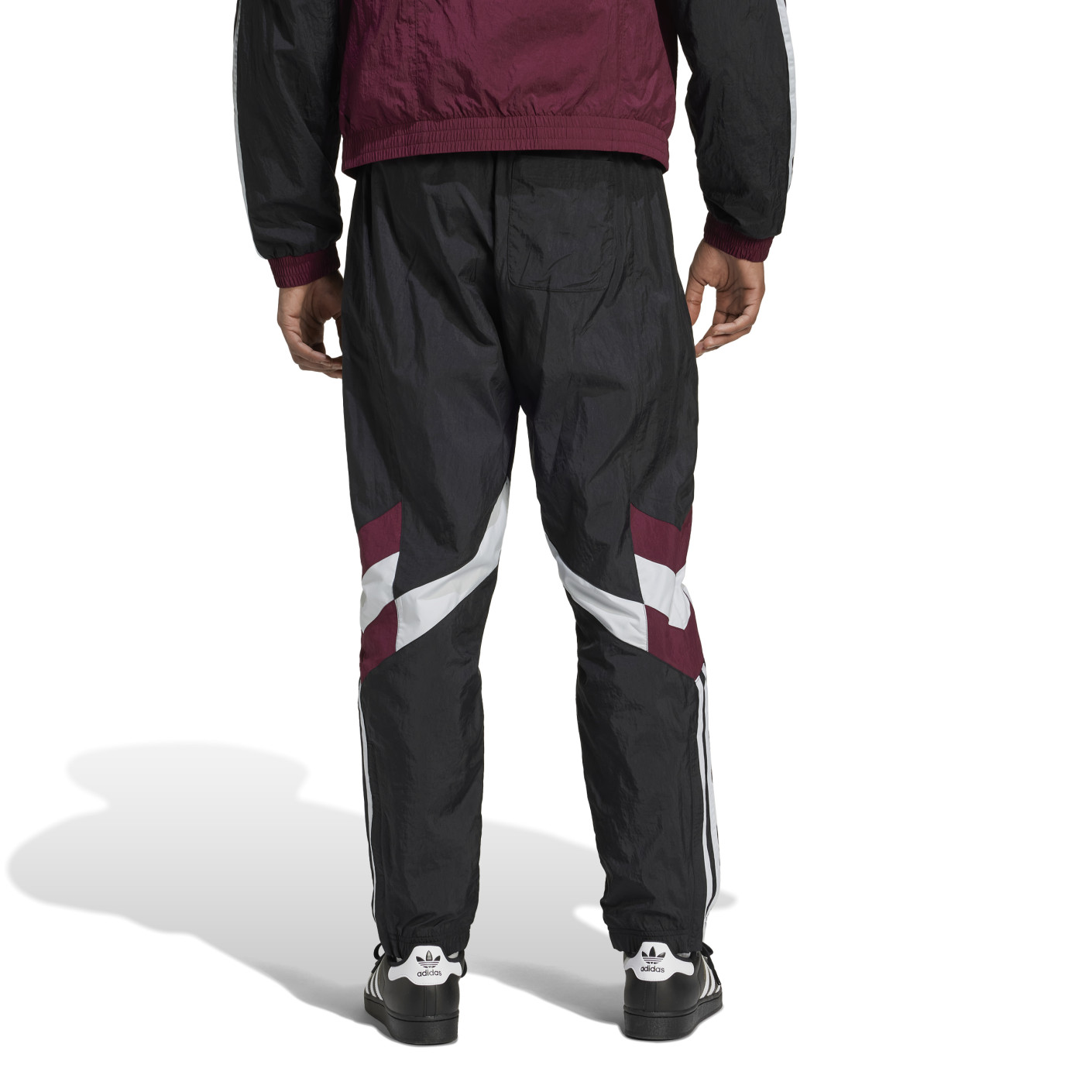 Adidas Ajax Originals Track Trainingsbroek 2024-2025 Zwart Wit Bordeauxrood