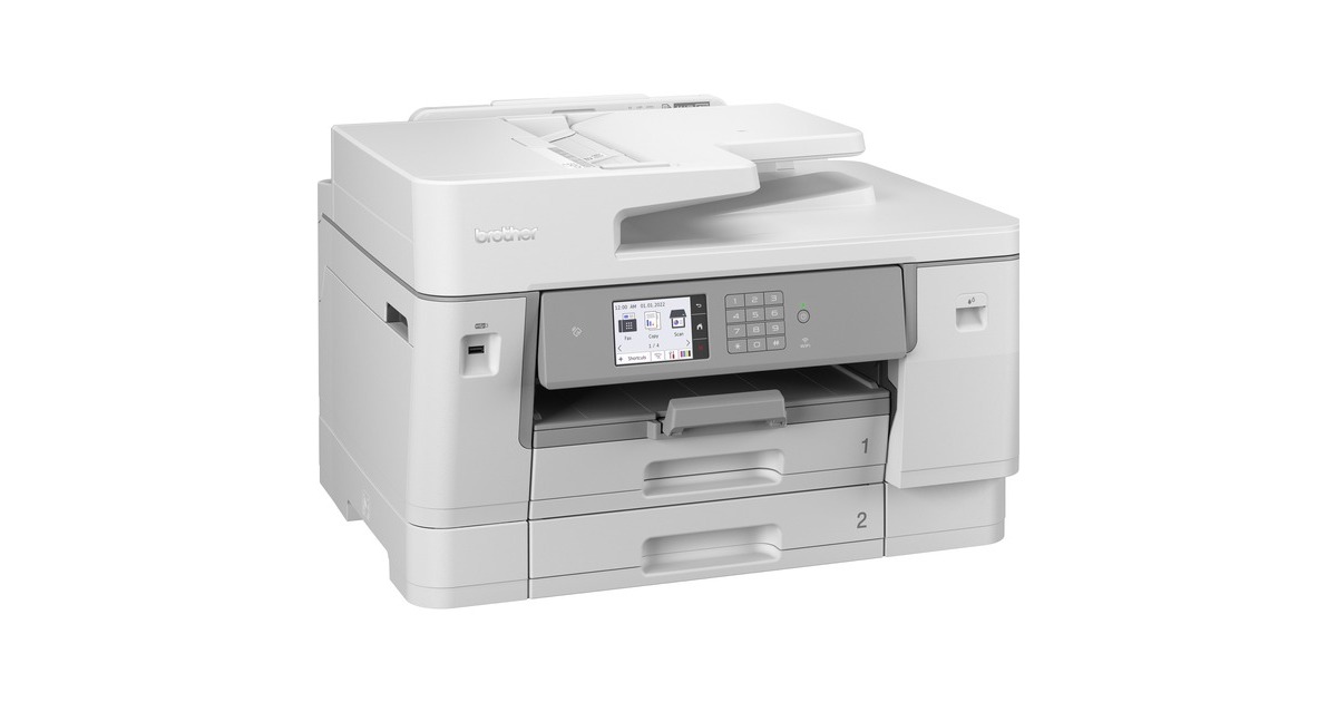 BrotherMFC-J6955DW all-in-one inkjetprinter met faxfunctie  (Grijs, Scannen, Kopiëren, Faxen, LAN, Wi-Fi)