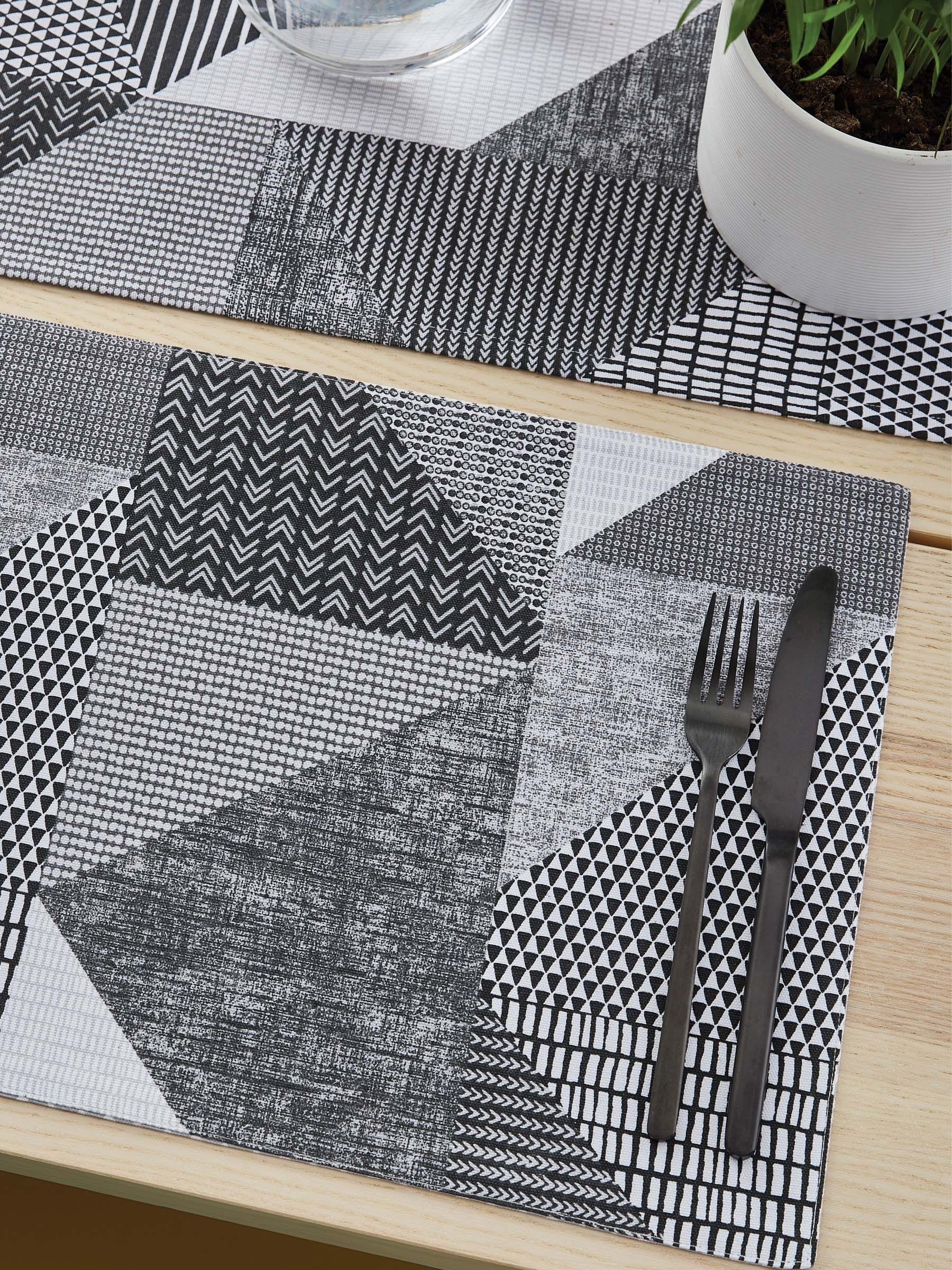 Catherine Lansfield Larsson set van 2 afwasbare placemats van 100 katoen