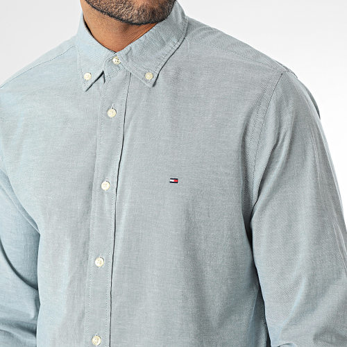 Chemise Manches Longues 9968 Vert Chiné