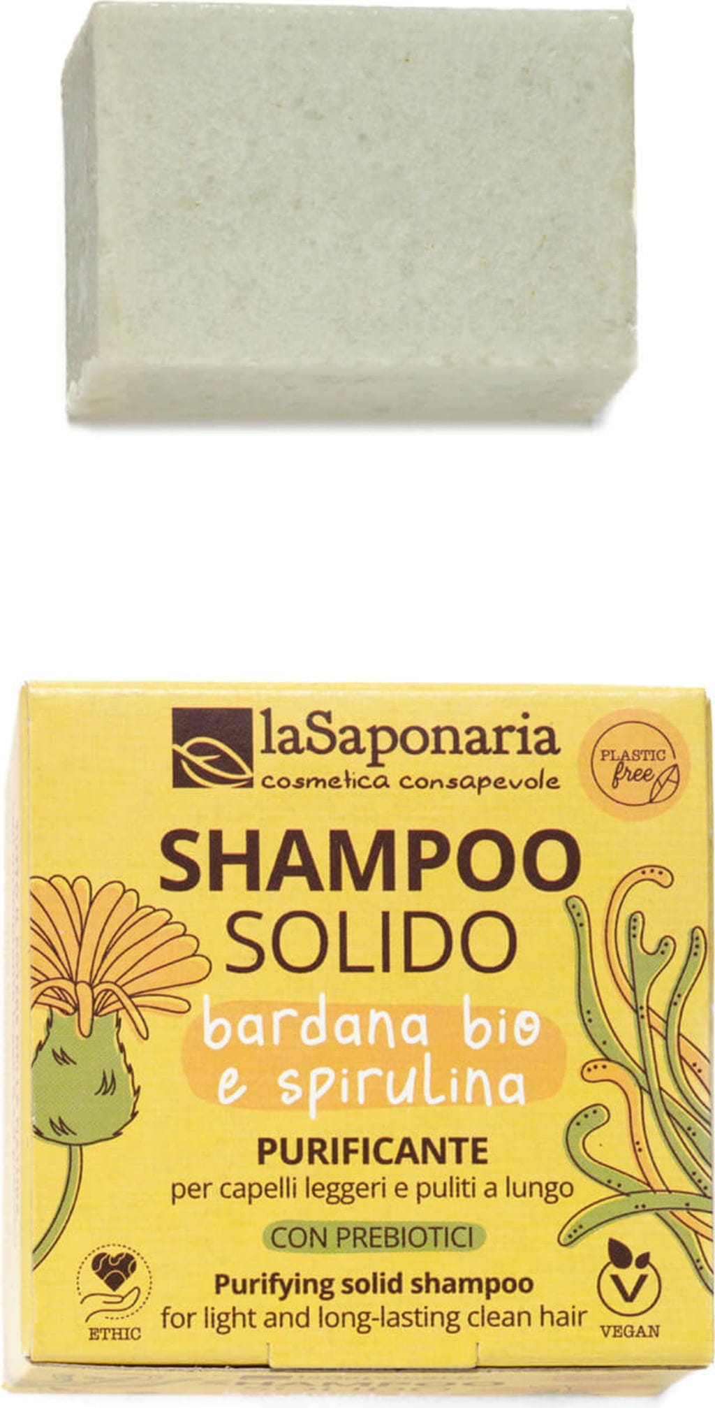 La Saponaria  INNER Festes Anti-Schuppen Shampoo, 50 g